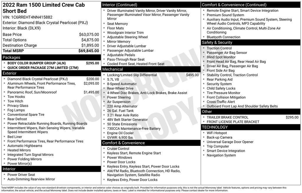 ram ram 1500 pickup 2022 1C6RREHT4NN415882 image ram ram 1500 pickup 2022 1C6RREHT4NN415882 image